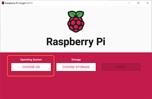 Raspberry Pi Imagerの起動