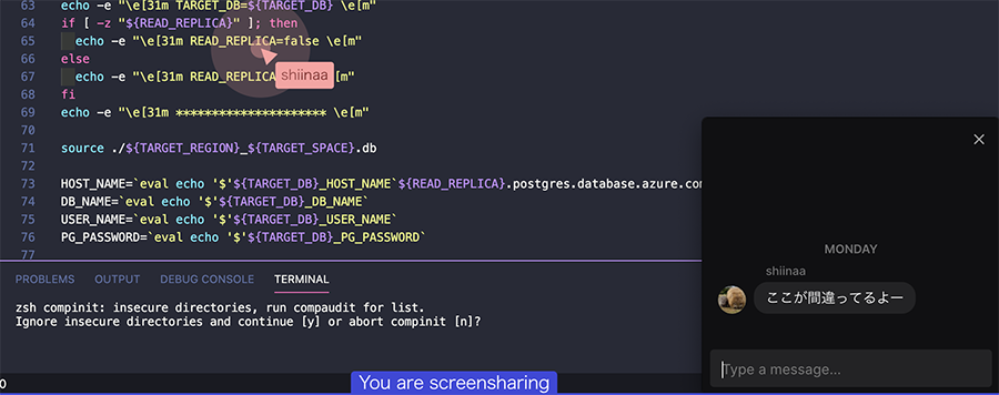 図5　Tandemを使ったペアプログラミング