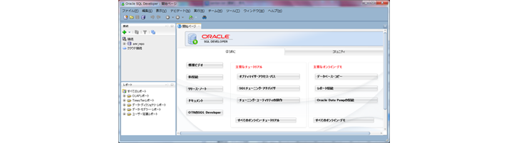 Oracle SQL Developerの画面