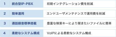 製品の特長